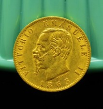 1863 T-BN Italy 20 Lire 90%
