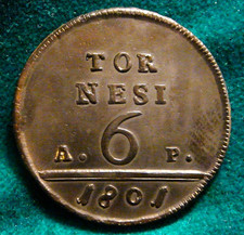 REGNO DI NAPOLI FERDINANDO IV 6 TORNESI 1801 OTTIMO NON COMUNE NC