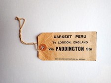 Autentico Orso Paddington Gabrielle Design famosa etichetta da collezione