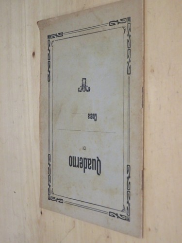 Vecchio quaderno scolastico - vecchio,