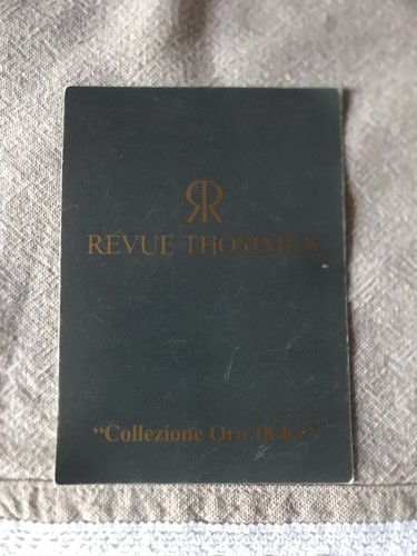 Garanzia revue thommen - oro, 18