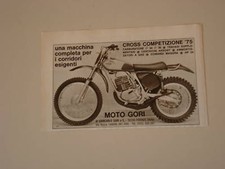 advertising Pubblicità 1975 MOTO GORI CROSS COMPETIZIONE 125