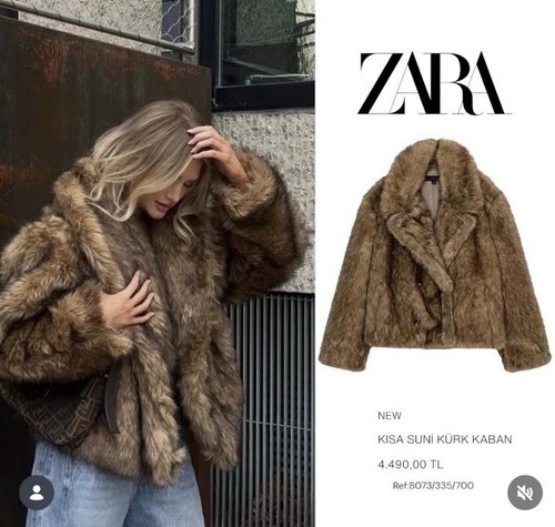 Cappotto corto pelliccia - corto, in