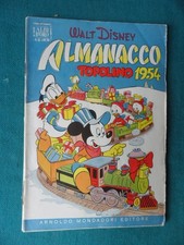 ED. MONDADORI   A. O . N 50 ALMANACCO TOPOLINO 1954 CON CALENDARIO   ORIGINALE !