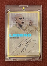 2025 Futera Incredible Roberto Carlos 23kt Gold Frame On Card Auto /6