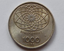 Italia 1000 lire Roma Capitale anno 1970 Argento 