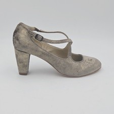 Scarpe donna Anniel Tg 38 Decollete nero platino tessuto 10LCD