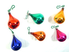 LOTTO ADDOBBO DI NATALE VINTAGE  1950 VETRO  PALLA ALBERO DI NATALE VECCHIO