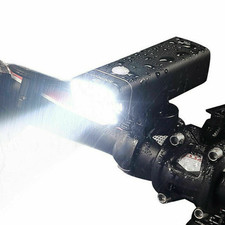 Torcia faro luce anteriore a led per bici mtb bicicletta ricaricabile usb 180l