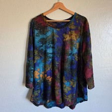Top Calessa Burnout Tie-Dye