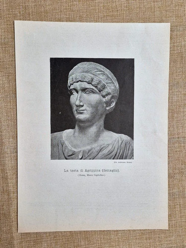 Testa agrippina dettaglio - testa,