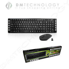 TASTIERA E MOUSE WIRELESS TRUSTECH TR-5240 SENZA FILI WIFI 10 METRI MULTIMEDIALE
