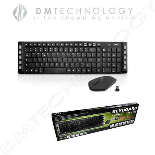Tastiera mouse wireless - e,