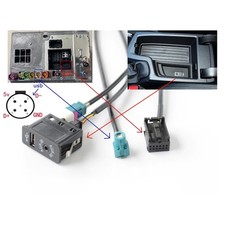 Interfaccia USB auto con cavo di collegamento 4 pin per BMW NBT per EVO facile u