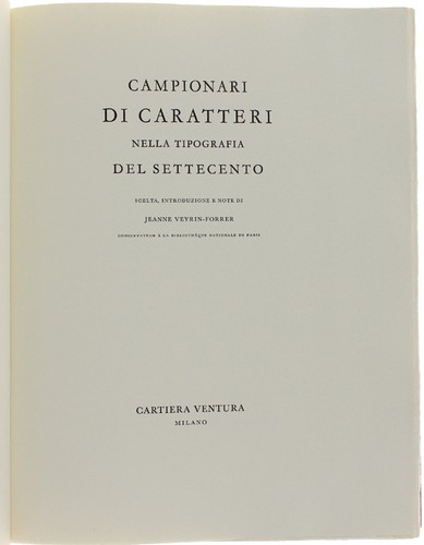 Campionari caratteri nella - di,