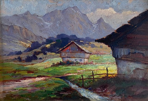Dipinto olio winifred k - ad,