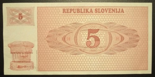 Banconota slovenia 1 - banconota,