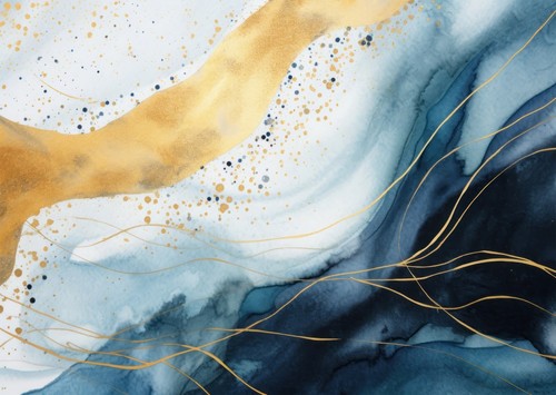 Flusso oceanico astratto - , arte