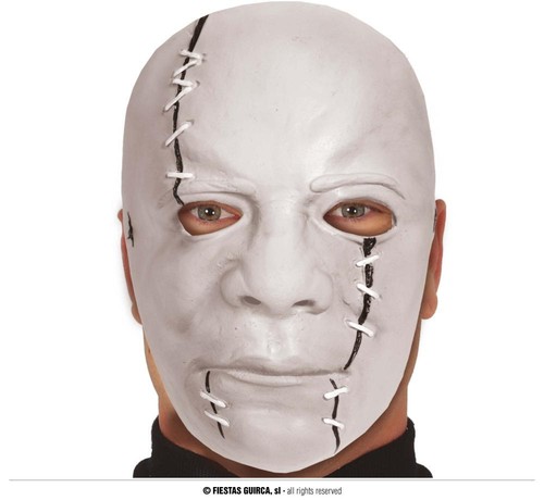 Maschera bianca horror pvc - horror,