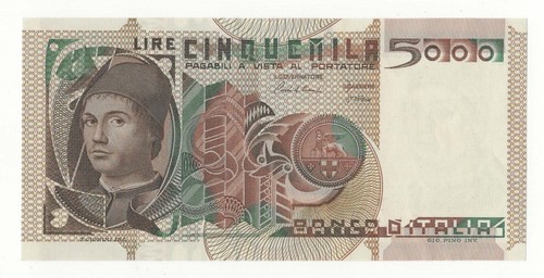 5000 lire antonello messina - lire, da