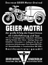 Geier Modri motore triciclo