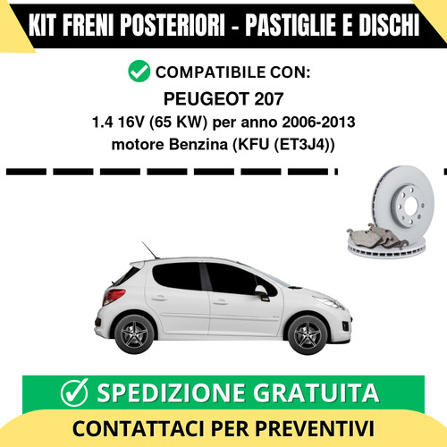 Kit freni posteriori - kit, per
