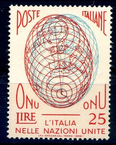 Onu 1956 25 lire terza - ,