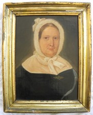 ANTICO dipinto OTTOCENTO Dama