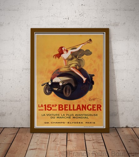 Poster voiture 15hp bellanger - poster,