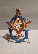 Freemasons Painted Brass