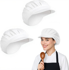 2 Pcs Cappelli Da Chef Elastici Da Cucina, Cappelli Da Cuoco, Cappello Da Cuoco 