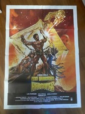 R,MANIFESTO,2F,poster, HERCULES  HULK LOU FERRIGNO LUIGI COZZI 1983