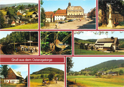 Cartolina multifoto ddr - cartolina,