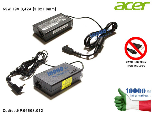 Alimentatore acer 65w 19v - acer,