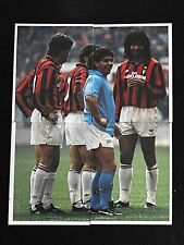 4 STICKERS FIGURINE MASTERS EDIZIONI NO PANINI STORIA MILAN GULLIT MARADONA