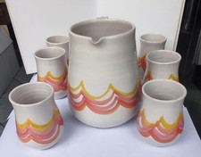 set 7 pz - bicchieri + brocca