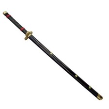 Katana Enma Nera di Zoro in Gomma/Foam per cosplay One Piece Cosplay