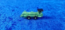 KINDER VINTAGE SORPRESA LOCOMOTIVA ANNI 70 DAMPFLOKS METAL VERDE FRANCE 1919 K1