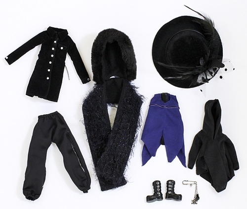 Nrfb outfit pullip black peace - nrfb,