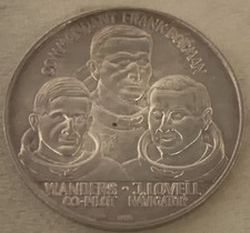 Medaglia Apollo 8 argento fine 1968 - 10 x giro della luna comandante Frank Borman