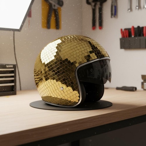 Casco glitter visiera - casco,