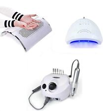 FRESA PER UNGHIE PROFESSIONALE + LAMPADA 48W + ASPIRATORE 3 VENTOLE