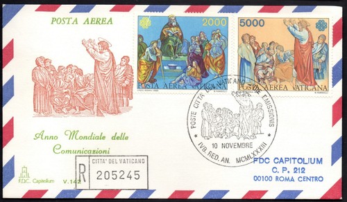 Vaticano 1983 busta aerea - ,