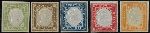 1861 regno ii francobolli - regno, v