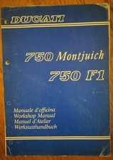 manuale officina ducati f1 750 Montjuich 1986 prima edizione originale 750f1