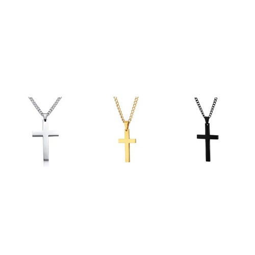 Trendy set gioielli 3pz croce - trendy,