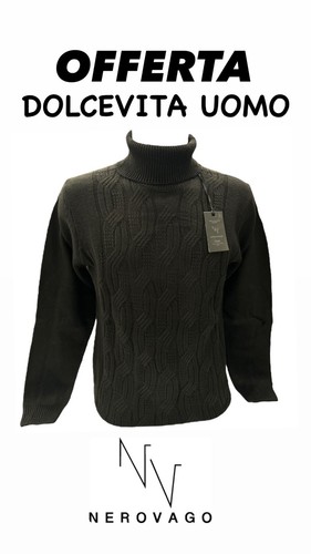 Maglione dolcevita nerovago - dolcevita,