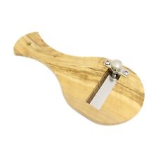 CALDER Tagliatartufi in Legno di Olivo Lama Liscia Taglia Affetta Tartufo