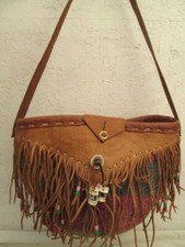 Grande borsa a frange stile