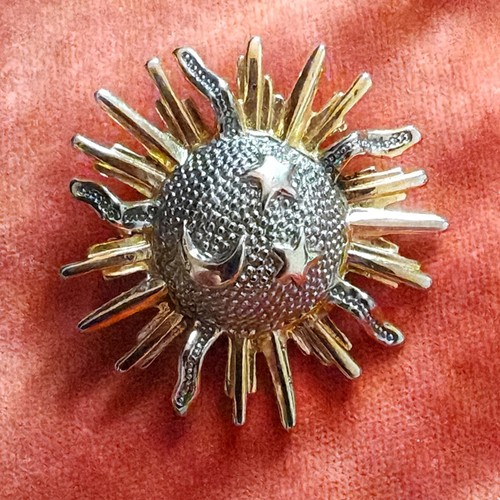 Bijou vintage broche - vintage, soleil